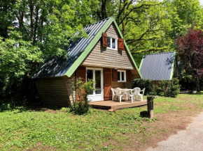 Chalets dans la parc d'un manoir du XIXème siècle